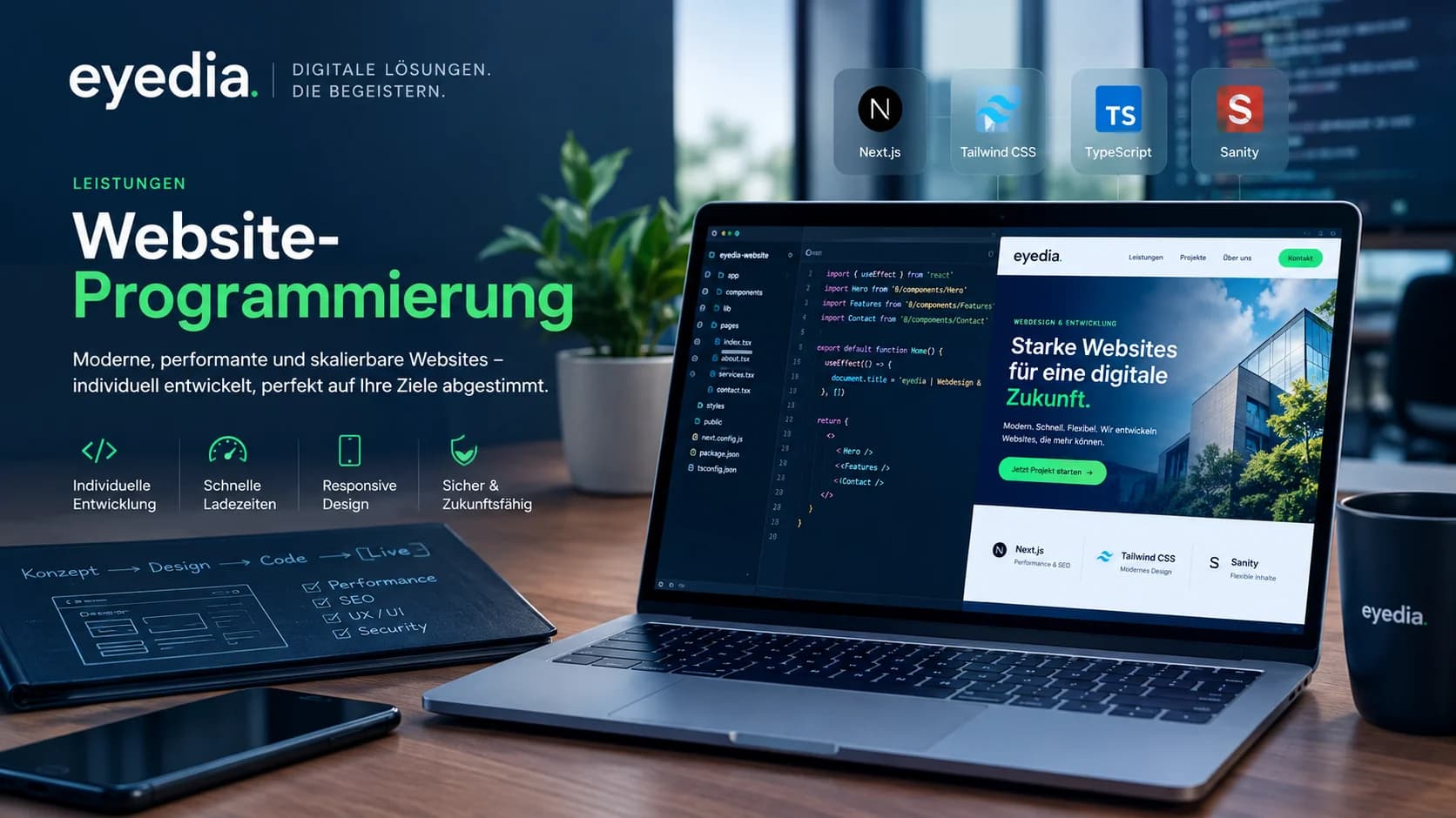 Website Programmierung — eyedia Webdesign Agentur Köln