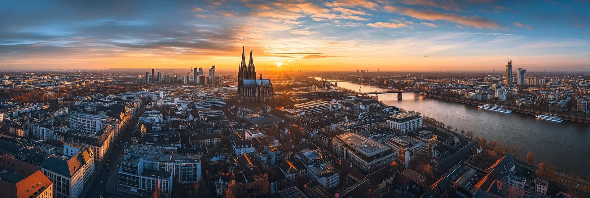 Köln Stadtpanorama von oben — eyedia Webagentur aus Köln