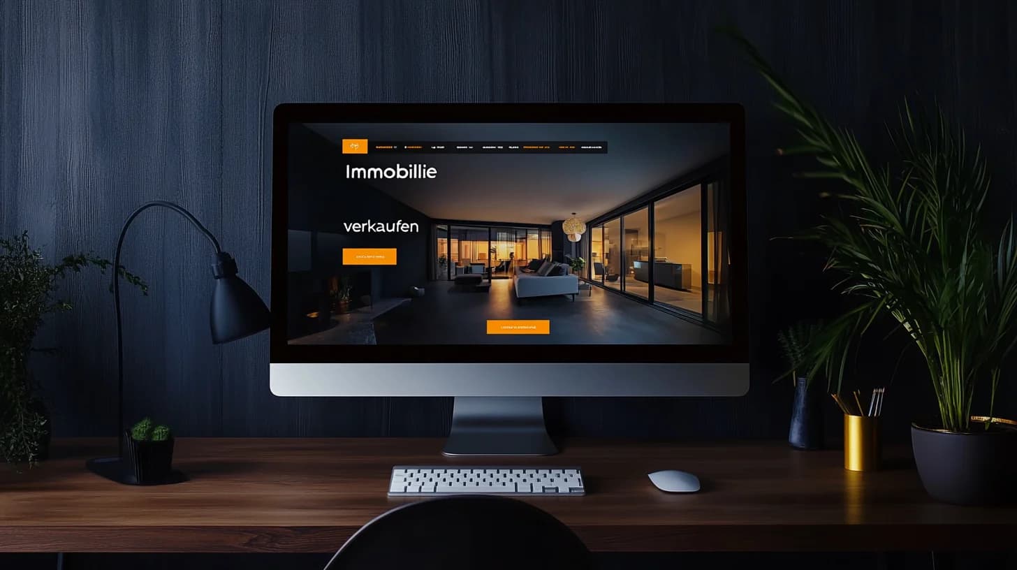 Moderne Immobilienmakler-Website von eyedia — klare Positionierung, starke CTAs, professionelles Design